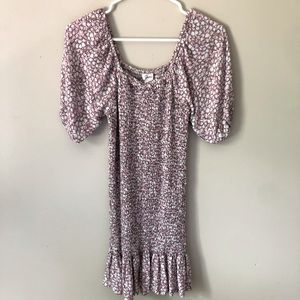 Floral Puff Sleeve Dress